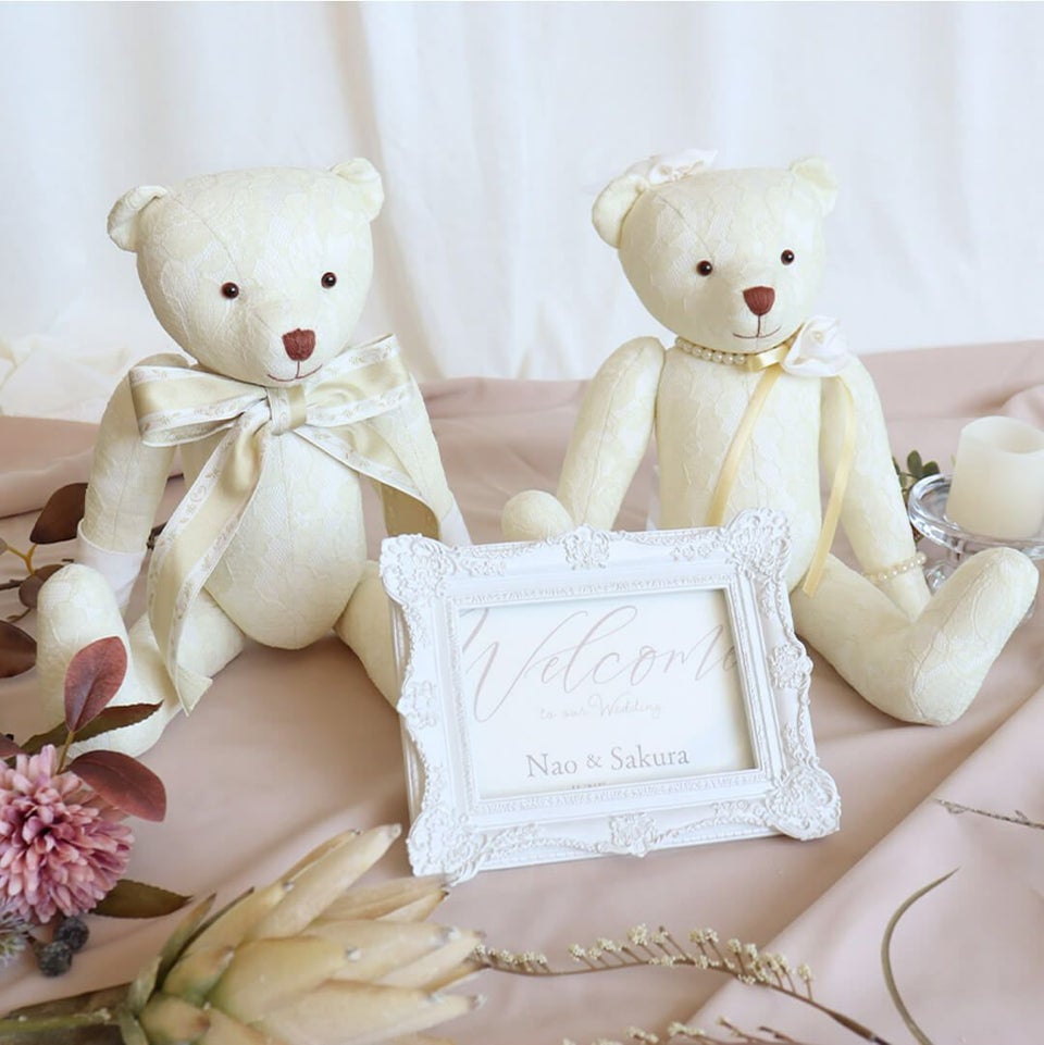 ウエディングベアロイヤル【身長35cmＭサイズ】305210結婚式受付ブライダルベアウェルカムベア素敵な結婚式ウェルカムベア【送料無料】