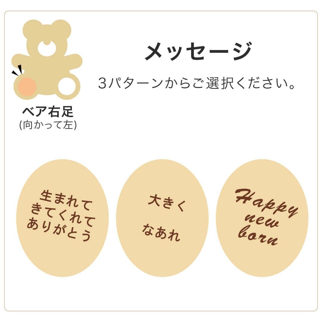 オーダーメイド体重ベア【名前・誕生日・体重】記念日ギフト
