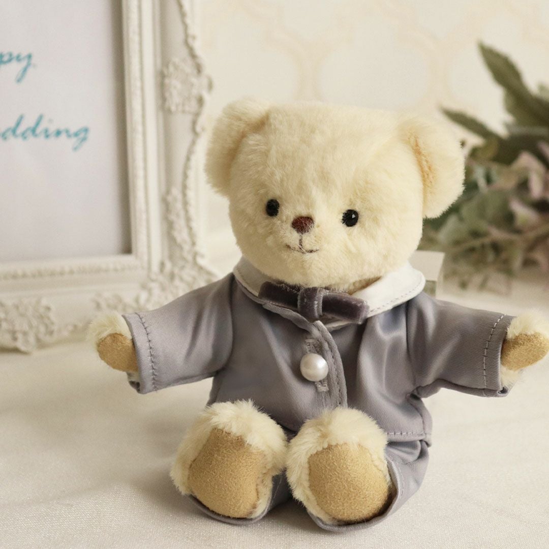 サムシングブルーのウェディングベア｜結婚祝い・入籍記念に贈るお守り