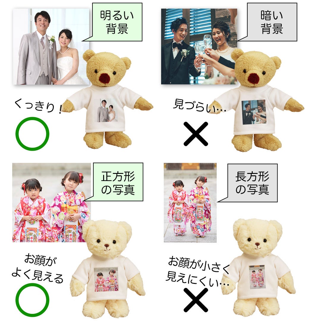 写真入りテディベアキーホルダー｜バレンタインや記念日に特別なギフト