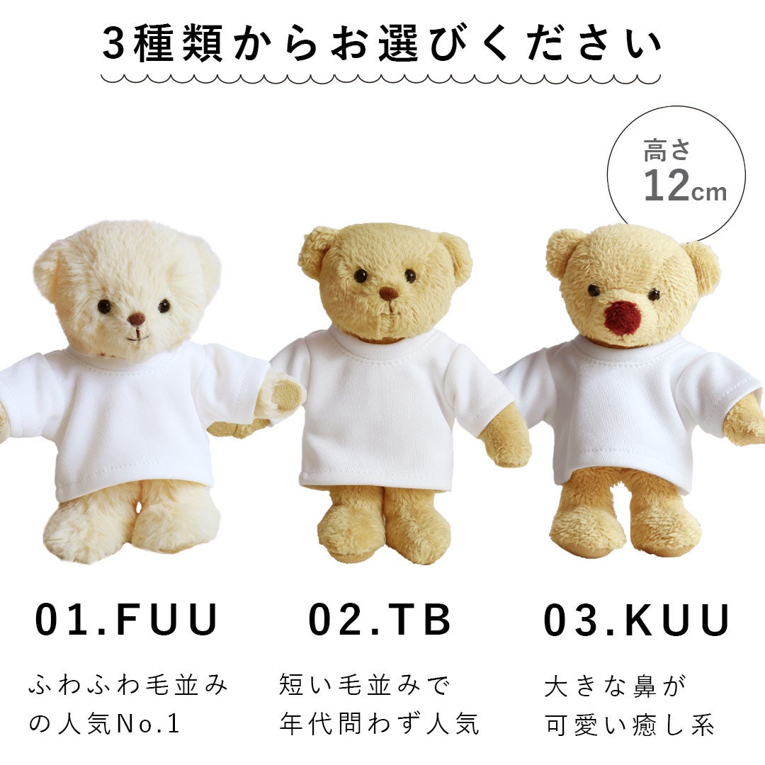 ロゴ入りオリジナルベア｜ノベルティや周年記念品にぴったり
