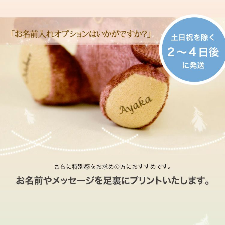 特別価格】バースデイブックベア クリスタル/月名入り | テディベア