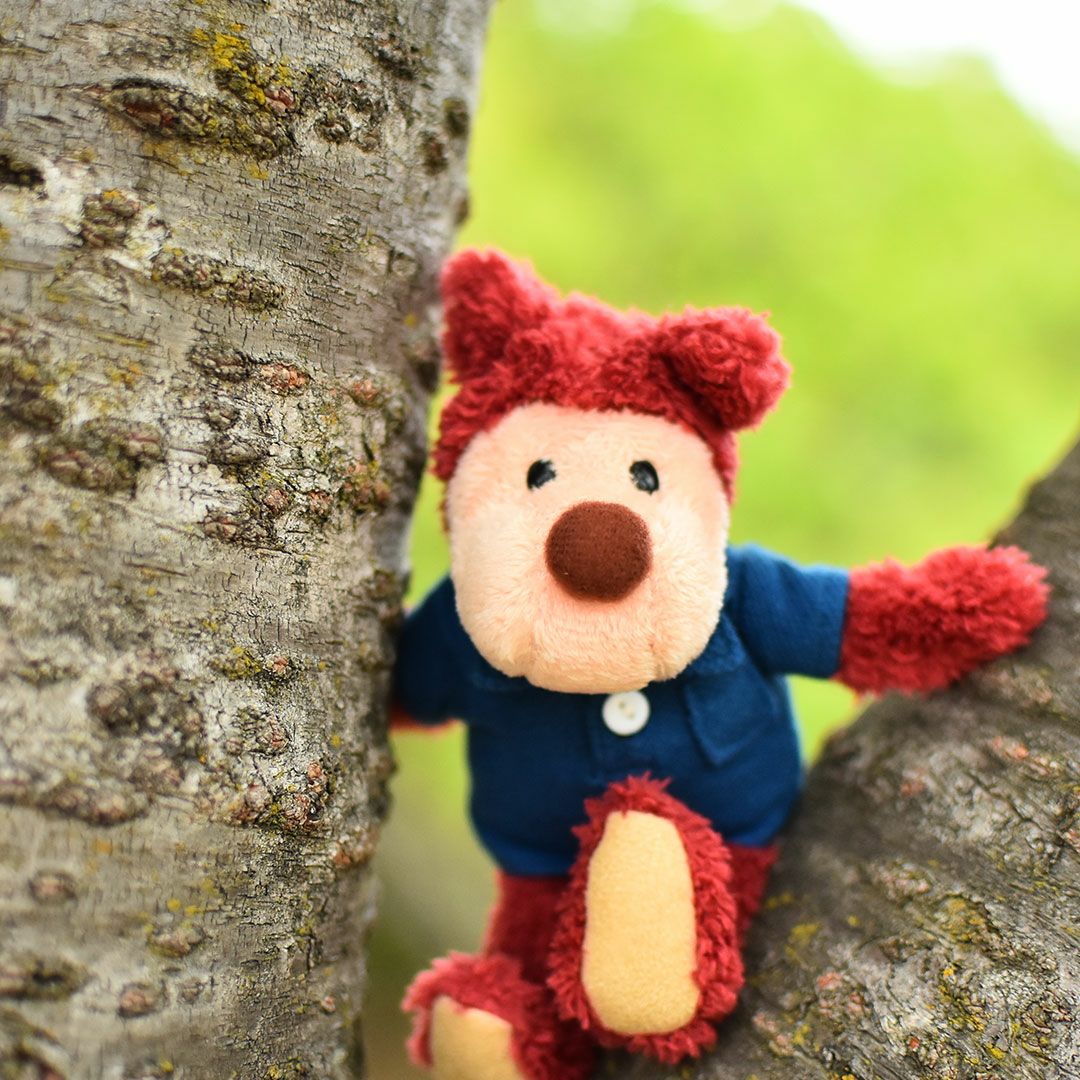 テディベア　オオカミ おしゃれオオカミマスコット ｜ぬいぐるみプチギフトや誕生日プレゼントに