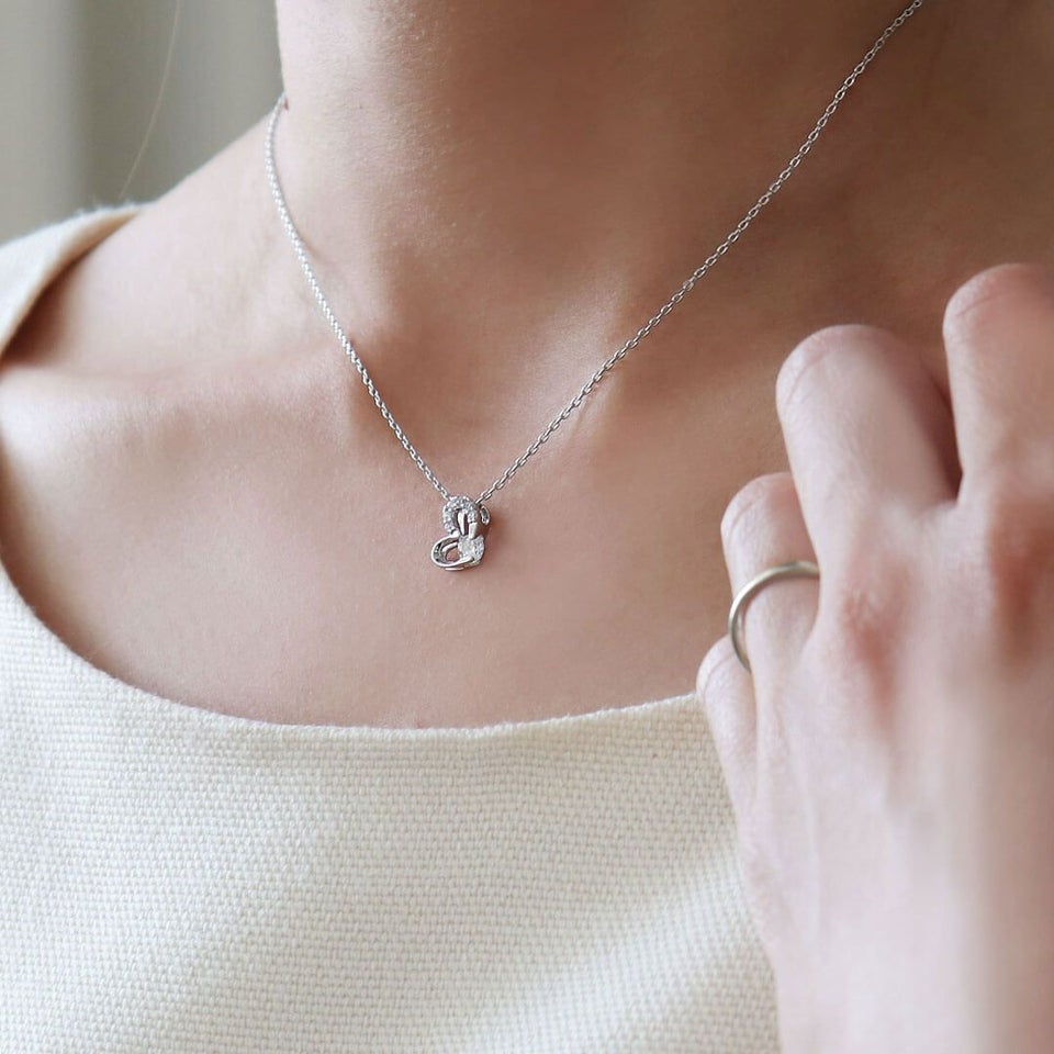 teteベアハートネックレスギフトセット【別オプション名入れ可】ハートネックレステディベアくまクマキーホルダーマスコットぬいぐるみネックレスジュエリーアクセサリーかわいいスワロフスキーハートマタニティ出産祝いベビーシャワー8014