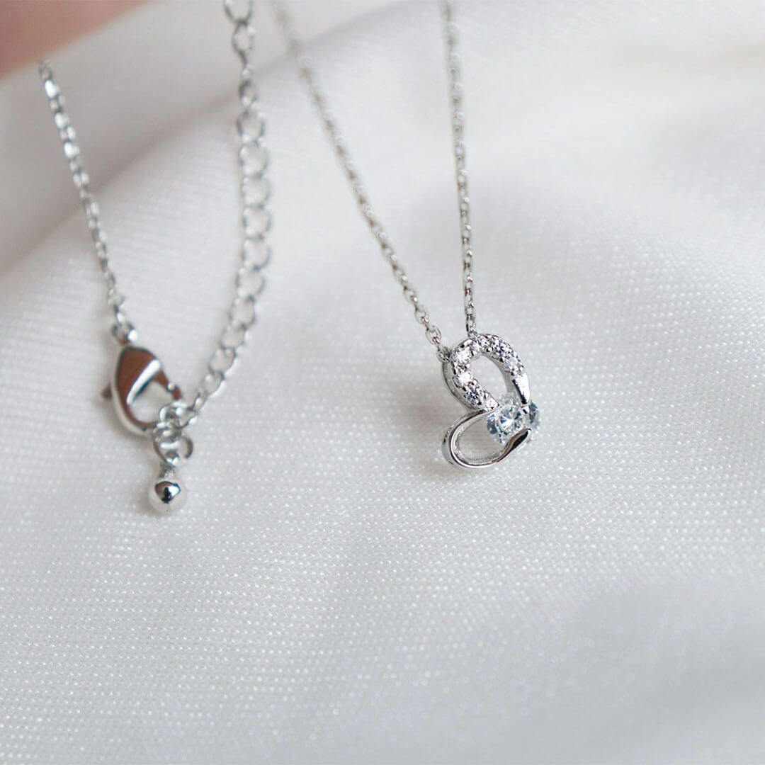 teteベアハートネックレスギフトセット【別オプション名入れ可】ハートネックレステディベアくまクマキーホルダーマスコットぬいぐるみネックレスジュエリーアクセサリーかわいいスワロフスキーハートマタニティ出産祝いベビーシャワー8014