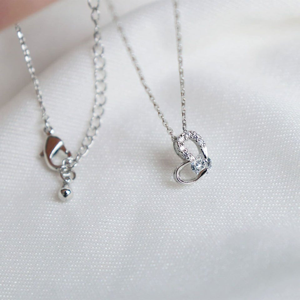 teteベアハートネックレスギフトセット【別オプション名入れ可】ハートネックレステディベアくまクマキーホルダーマスコットぬいぐるみネックレスジュエリーアクセサリーかわいいスワロフスキーハートマタニティ出産祝いベビーシャワー8014