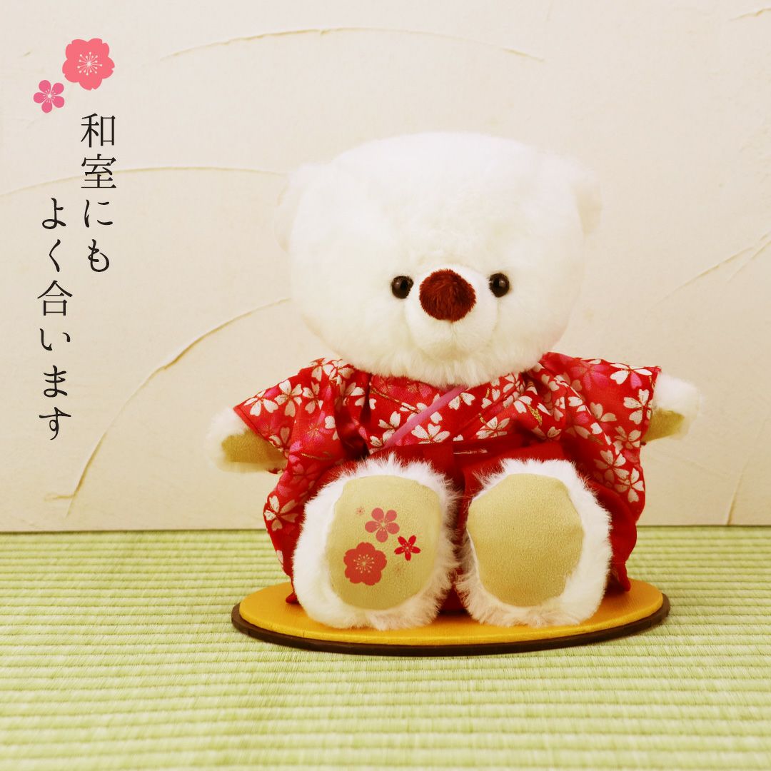 【縁起物】　くまの人形 縁起を祈る クマの節句人形｜名入れできるテディベア