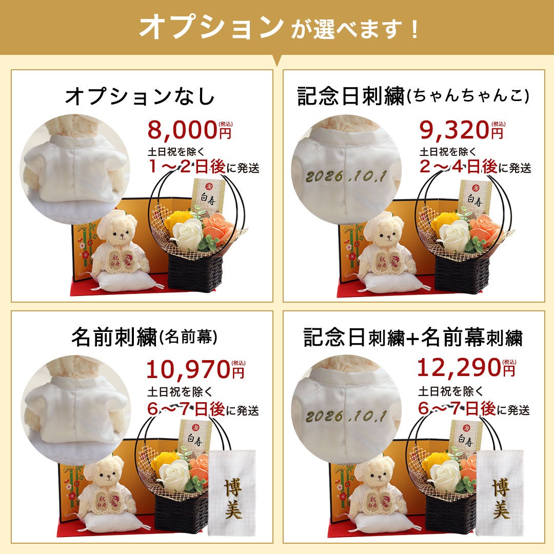白寿のお祝いベアフレグランスソープフラワー