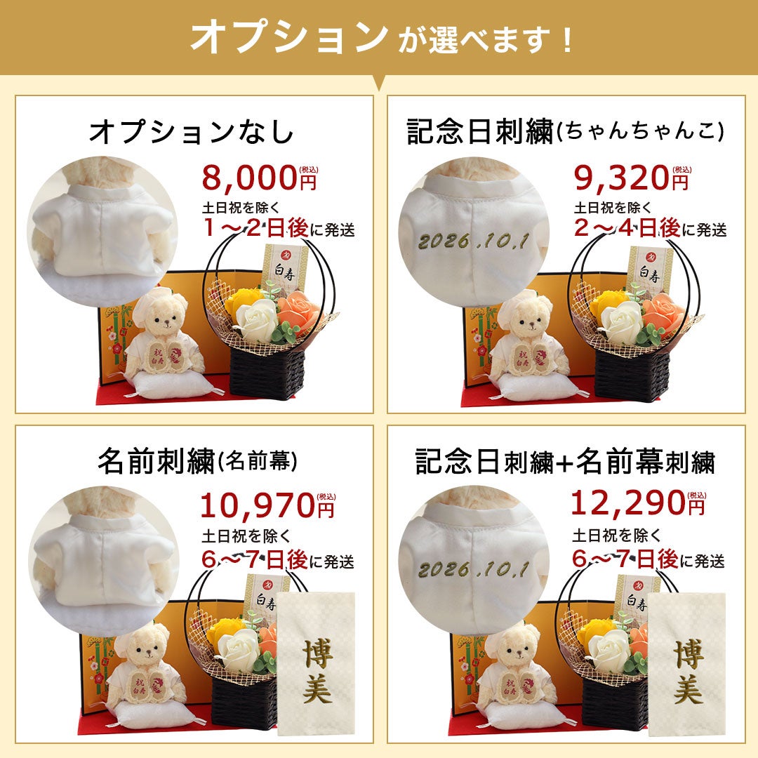 白寿のお祝いベアフレグランスソープフラワー