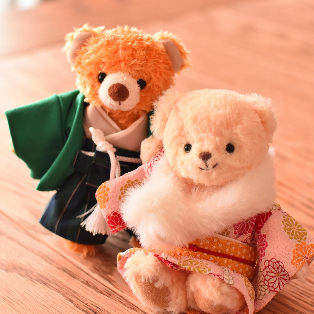 TB羽織袴セット/4S(身長12cm)用 | テディベアギフトのプティルウネット