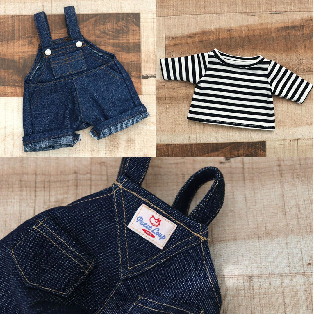 ボーダーTシャツデニムセット/3S(身長22cm)用 | テディベアギフトの