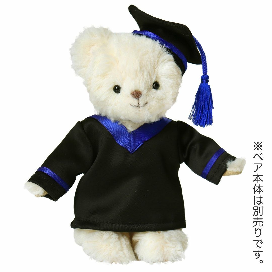 TBアカデミックガウン/4S(身長12cm)用 | テディベアギフトのプティルウ