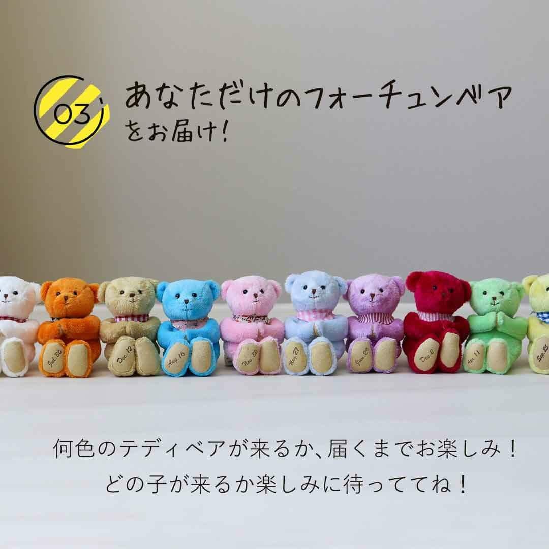 在庫限り》おみくじみたいで楽しい フォーチュンバースデイベア(4S