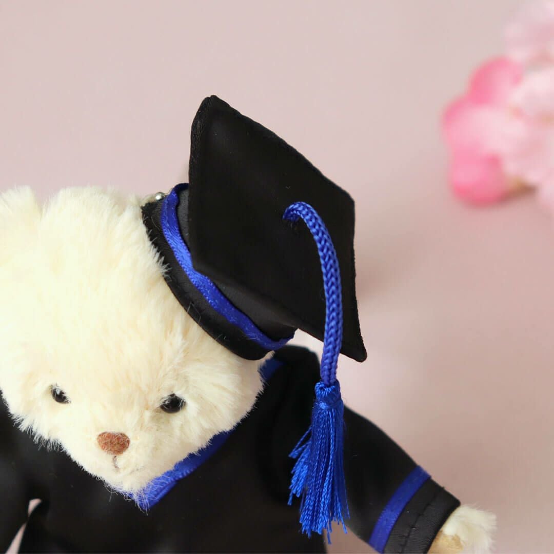 ディグリーベアー卒業帽付きぬいぐるみ 6体セット（ギフトバッグ付き） 思い出をカタチに｜年号入り卒園・卒業記念ベア