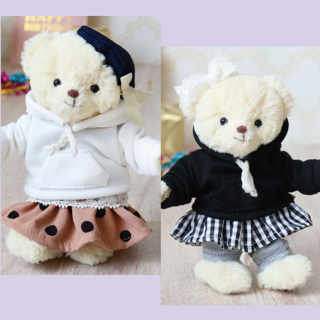 TBピンクパーカーセット/4S(身長12cm)用 | テディベアギフトの