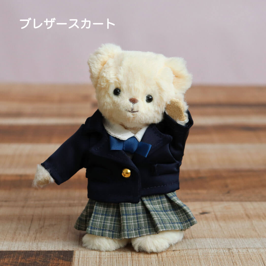 ZIP!キテルネで紹介されました！】テディベア 一輪ブーケギフト制服