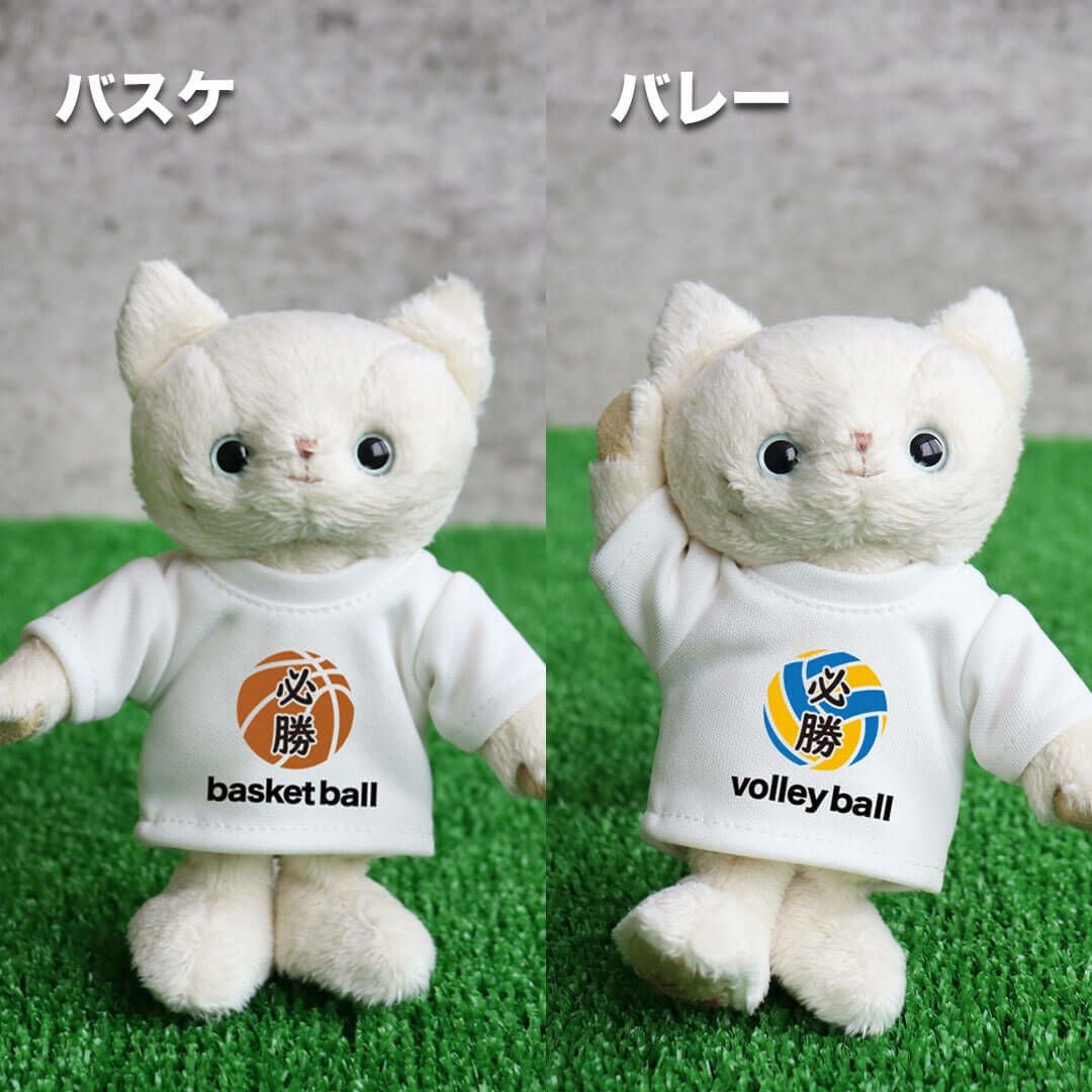クラブTシャツ必勝祈願ネコ(4S) | テディベアギフトのプティルウネット