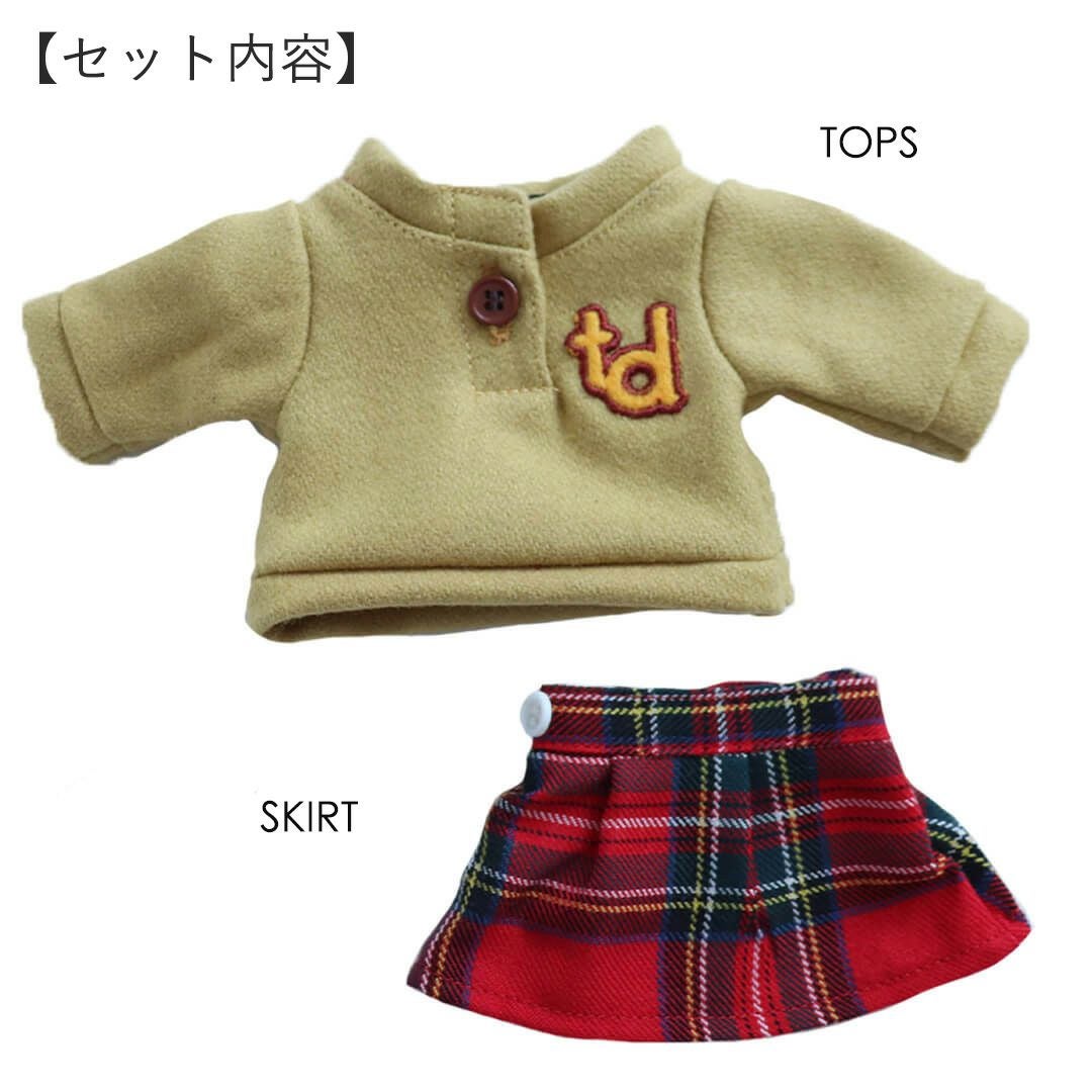 BURBERRY テディベアTシャツとチェックスカートセット 3Sチェックスカートコーデセット | テディベアギフトのプティルウ