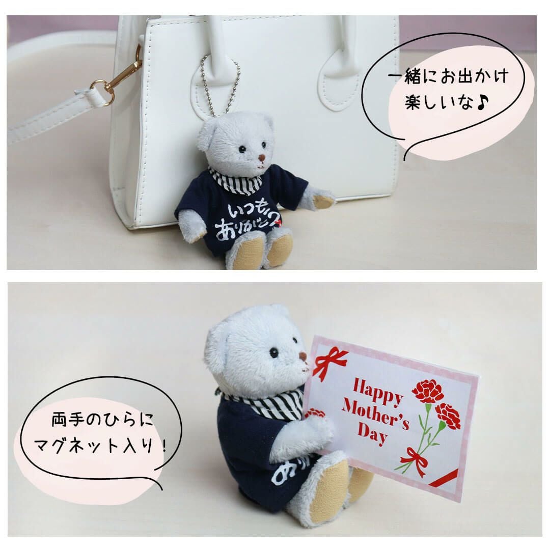 ありがとう」を伝える感謝のギフト！花束を持つテディベア
