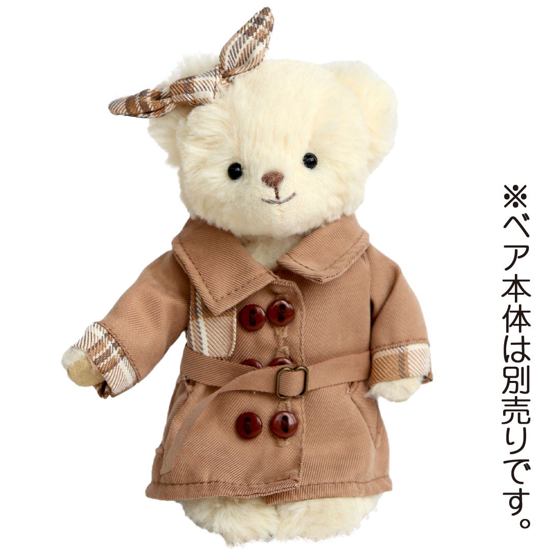 ✴️♥チェック柄のお洋服も可愛いドイツ　アンティーク　テディベア♥ テディベアの着せ替えお洋服】おしゃれこぐま2026秋、8月10日発売決定
